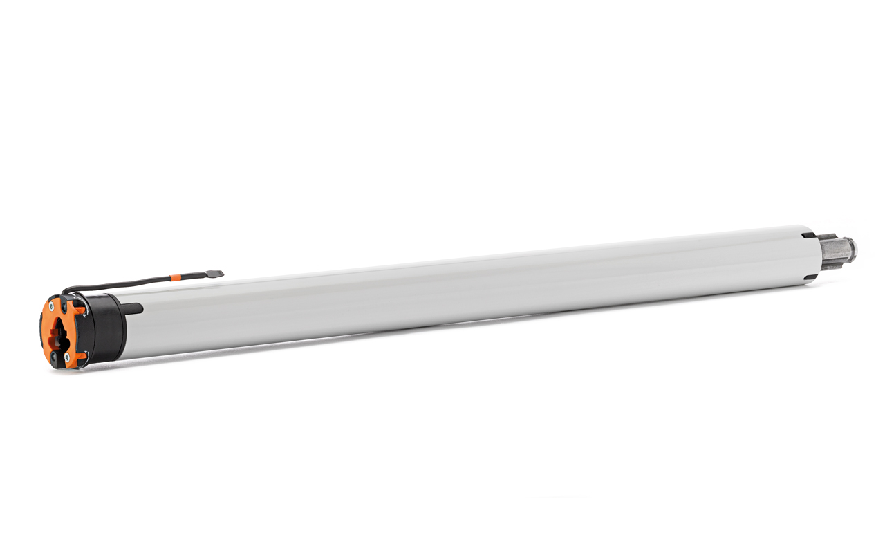 Radio tubular motor for roller shutters and textile sun